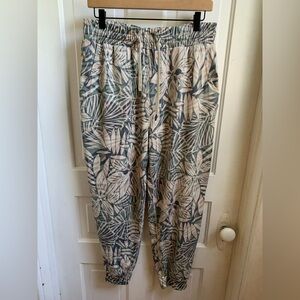 Feat Clothing Tropical Print Joggers Large